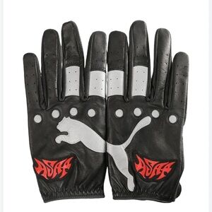 PUMA
x A$AP ROCKY logo gloves Black and Gray Men's